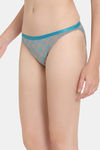 Rosaline Fruit Fusion Low Rise 3/4Th Coverage Bikini Panty - Shapes Checks — thumbnail 3